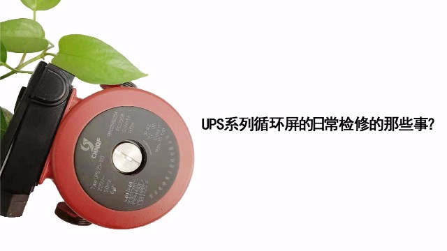UPS系列循環(huán)屏蔽泵的日常檢修的那些事？