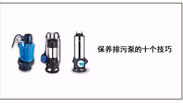 保養(yǎng)排污泵的十個(gè)技巧